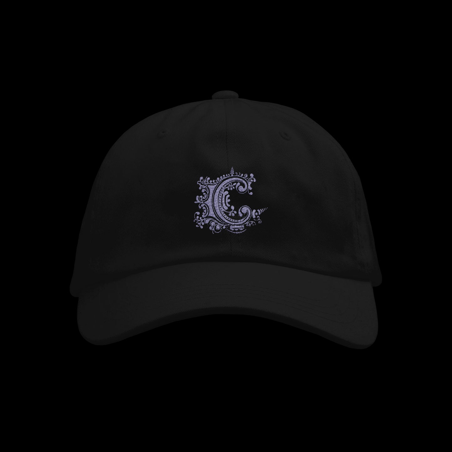 Purple Logo Black Dad Hat