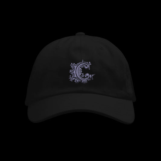 Purple Logo Black Dad Hat